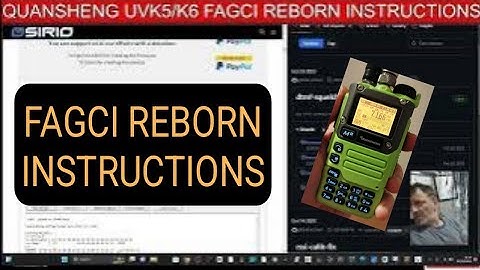 QUANSHENG UVK5/K6 FAGCI REBORN INSTRUCTIONS