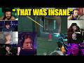 Valorant streamers react to XLG WsLeo's INSANE 1v4 CLUTCH against EDG