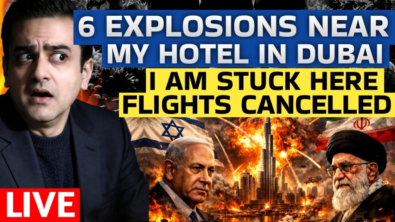 6 EXPLOSIONS NEAR MY HOTEL IN DUBAI.. I AM STUCK HERE, FLIGHTS CANCELLED | Sumeet Jain
