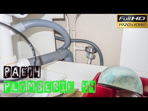 Plomberie44-PAE14-Robinet machine à laver sur eau chaude sanitaire-déplacement sur l'eau froide