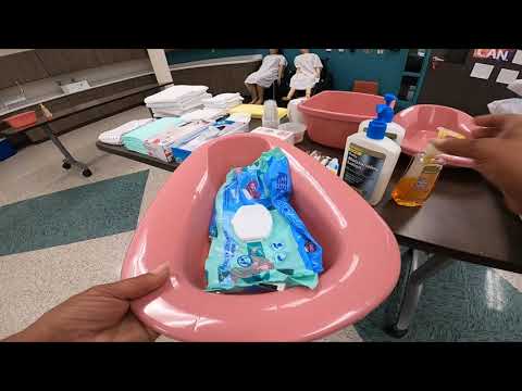 2022 PEARSON VUE/CREDENTIA:  ASSISTS WITH USE OF BEDPAN - PEARSON VUE & CREDENTIA (POV)