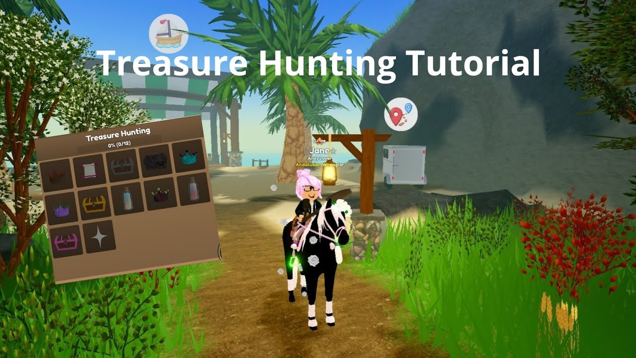Treasure Hunting Tutorial! How to do the quest and find treasure in Wild Horse Islands