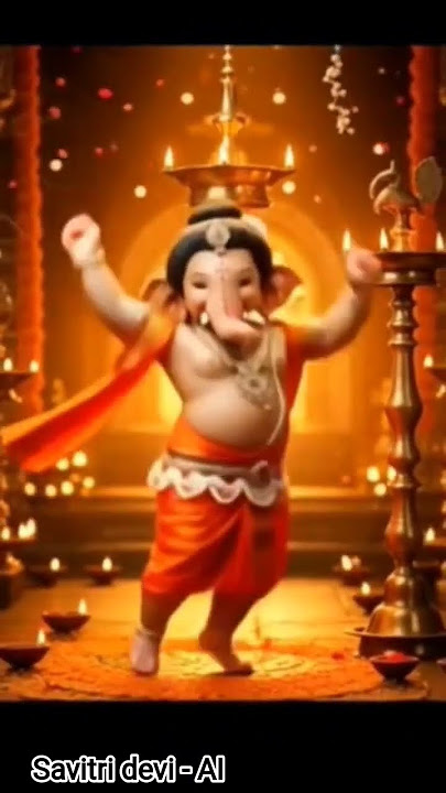 aaya Dekho bappa morya 🙏🥰 #worldcup #dance #dj #ai #cute #music #ganpatibappamorya #aiart #trending