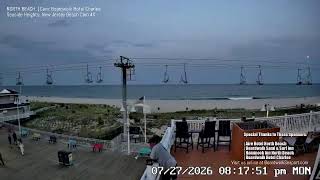 NORTH BEACH - Seaside Heights, New Jersey | Jersey Shore Beach LIVE Cam 4K (Boardwalk Hotel Charlee)