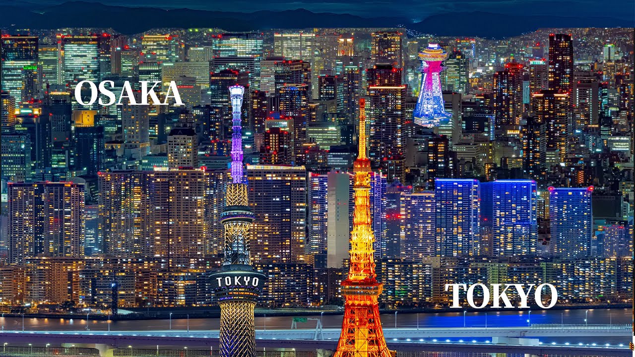 東京・大阪の超高層夜景 in 8K｜Japan Night in 8K – Tokyo & Osaka Skyline