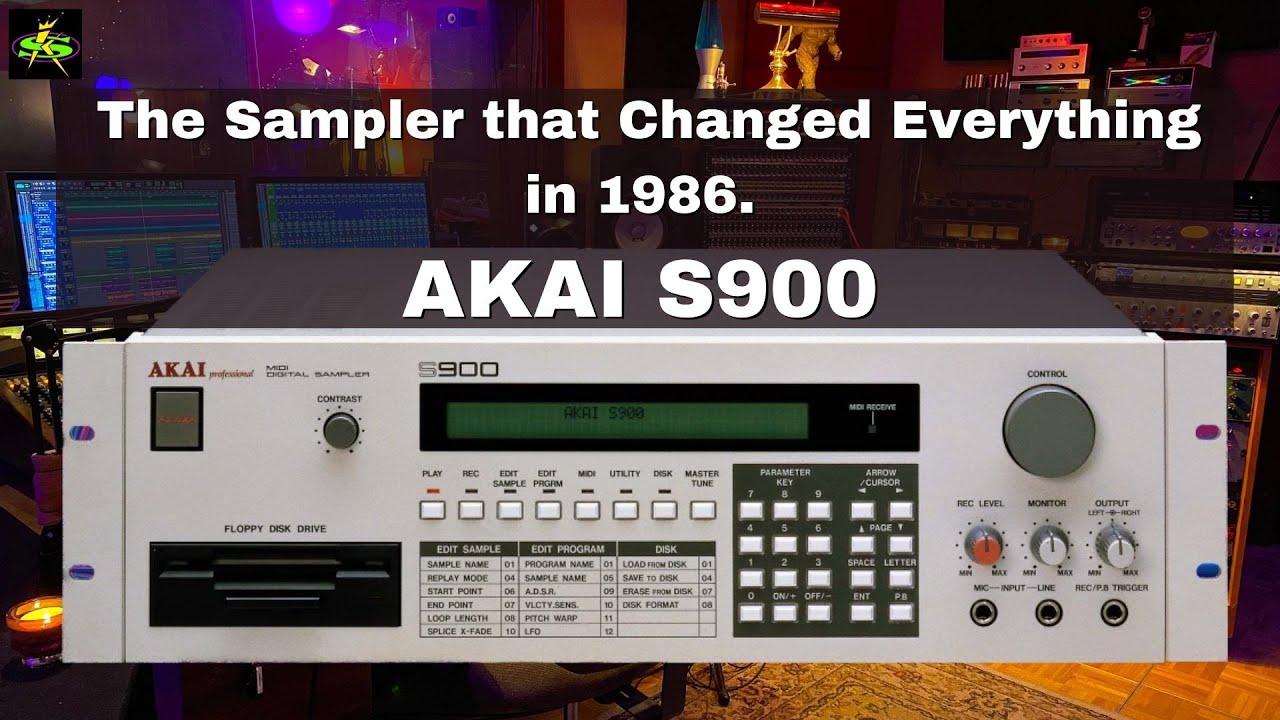 The history of the AKAI S900 from 1986 until the release of the AKAI S950