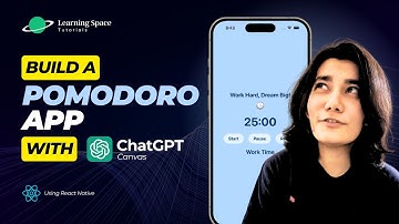 Create a Pomodoro Timer App with ChatGPT 4o Canvas | Learning Space Tutorial #canvas #chatgpt