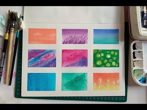 Watercolor painting | 12 kĩ thuật tô màu nước cơ bản cho người mới bắt đầu