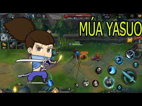 LIÊN MINH HUYỀN THOẠI TỐC CHIẾN - LẦN ĐẦU LÀM CHUYỆN ẤY MÚA YASUO LOL Wild Rift