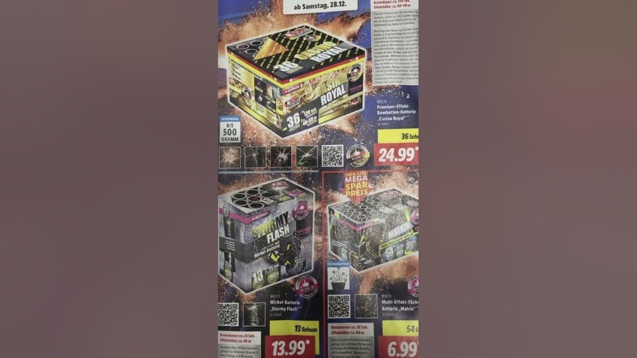 Lidl Prospekt Feuerwerk 24/25 (Part 2) feuerwerk fireworks deals 