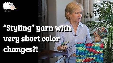Working with VERY short color change yarn (among other things!)