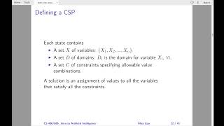 L04: Formulating a CSP
