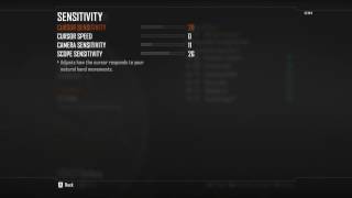 Black Ops 2 Wii U - My Wiimote Button Config and Sensitivities