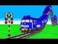   railway crossing    police railroad crossing fumikiri train 1