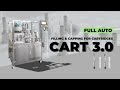LOM Full auto 1ml cbd oil cartridge filling capping machine