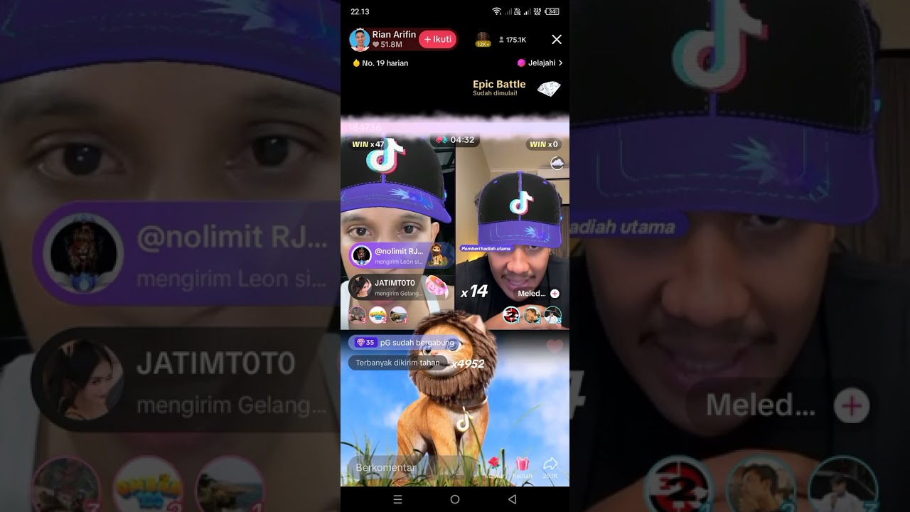 rian Arifin vs Iting PK resmi full