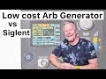 Low Cost Arbitrary Generator - Koolertron 60 MHz vs Siglent SDG810