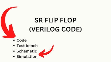 SR flip flop verilog code #vlsi #verilog #srflipflop