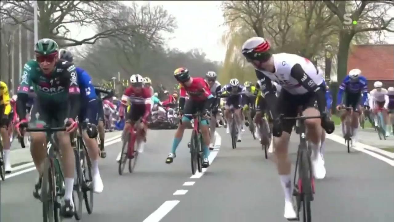 Huge crash at the 2023 Tour of Flanders YouTube