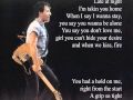 Bruce Springsteen Fire Lyrics Bruce Springsteen Fire Lyrics
