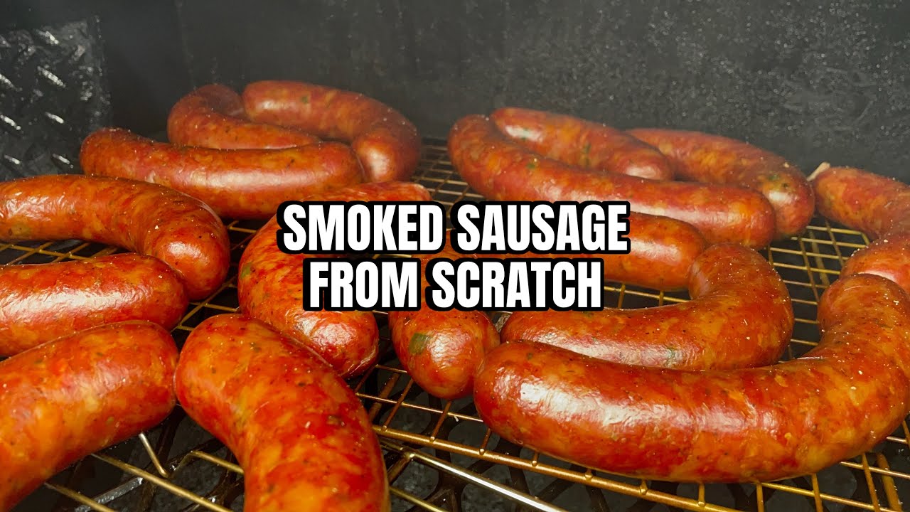 Jalapeño Cheddar Smoked Sausage from Scratch — watch on YouTube