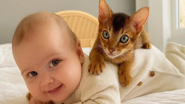 Watch the video about OMG 😍 Abyssinian Cat Meets Newborn — CUTENESS OVERLOAD!