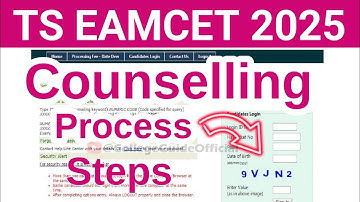 TS Eamcet 2025 Counselling Process Online | TG Eapcet 2025 Counselling Process Online | Steps