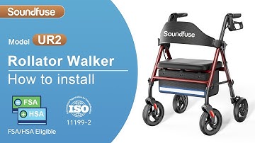 How to Install 4 Wheel Rollator Walker (Model: UR2)