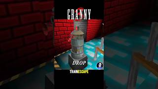 Granny 3 Minecraft Mod Train Escape | Granny Grandpa 😱 #shorts #granny #gaming #gameplay