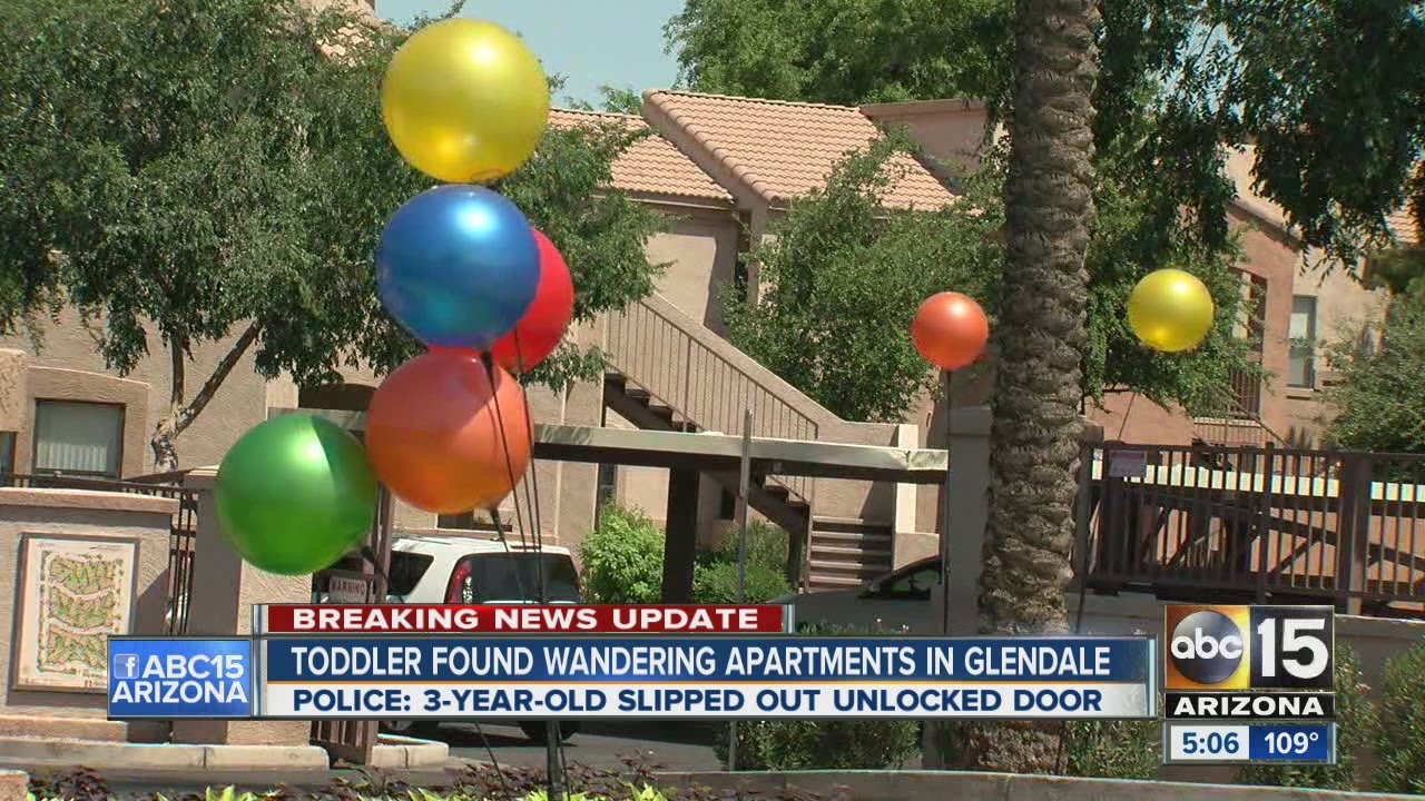 Toddler found wandering apartment complex in Glendale reunited with ...