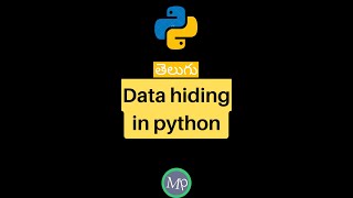 what is datahiding in python | #viralshorts #pythonoops #oopsintelugu #pythontelugu #coding