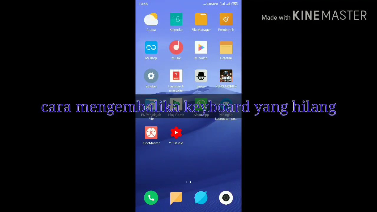 How to restore a lost keyboard on a cellphone xiaomi