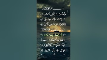 سورة الضحى..الشيخ ماهر المعيقلي ❤🍃