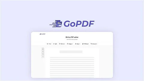 GoPDF Lifetime Deal - Your Online PDF Editor