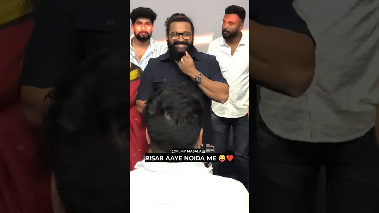 RISAB SHETTY  SURPRISE HIS NOIDA FANS FOR KANTARA CHAPTER 1 