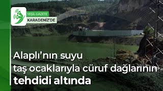 Alaplı'da doğal bir şekilde oluşmuş göl, ekokırım tehdidi altında