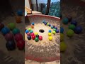 Marble Run (A marble run course using a large wooden funnel and rain gutters. 4) #ASMR