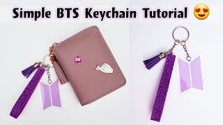 BTS keychain| diy BTS keychain| BTS keychain tutorial| BTS crafts| BTS crafts with paper| diy crafts