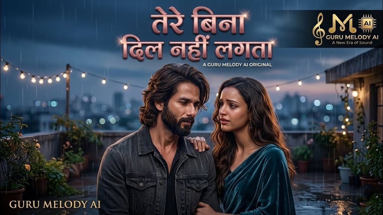 Tere Bina Dil Nahi Lagta 💔 | Sad Romantic Song 2026 | Shahid x Triptii vibe | Guru melody ai 