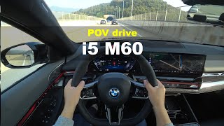 2024 BMW i5 m60 POV drive