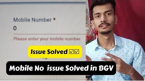 Mobile No. Issue in BGV | How to fill mobile no. in BGV | Wipro Background Verification
