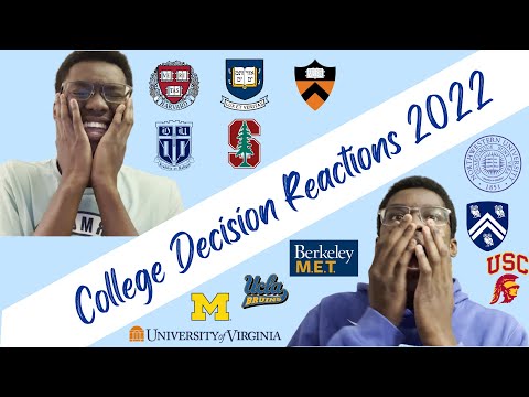DECISION REACTIONS 2022 | Harvard, Yale, Princeton, Stanford, Duke, Berkeley MET + T20s!