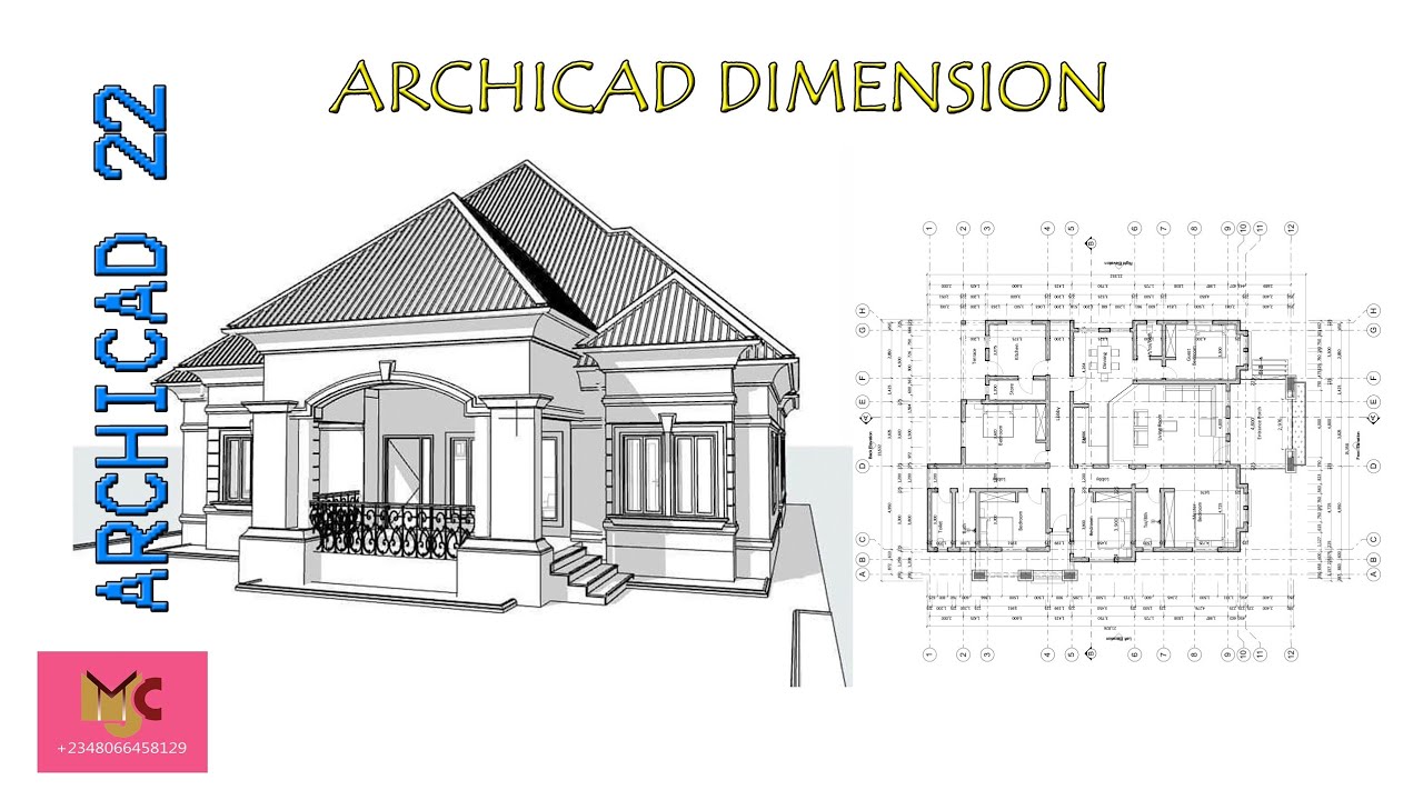 dimension in archicad 16