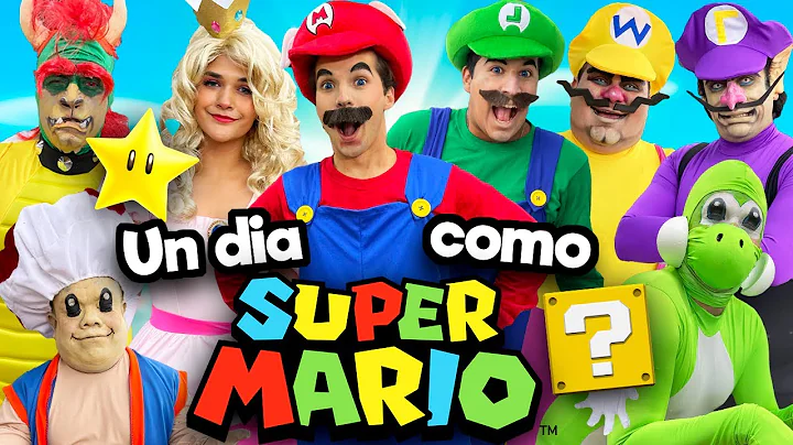 Un dia como los personajes de SUPER MARIO BROS !! ...