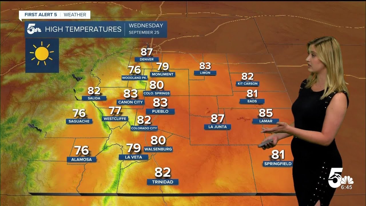 Warmer weather on Wednesday with highs in the 80s - YouTube