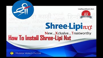Shree-Lipi NXT Software Installation