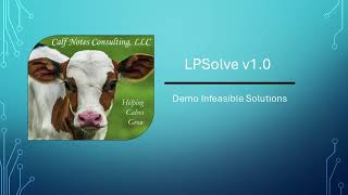 Demo Infeasible Solutions