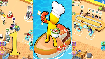 Sea Restaurant - Travel Tycoon Gameplay Mobile Game Walkthrough All Levels Android Ios #1
