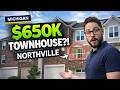 Northville MI Homes for Sale: $650,000 Townhouse Tour