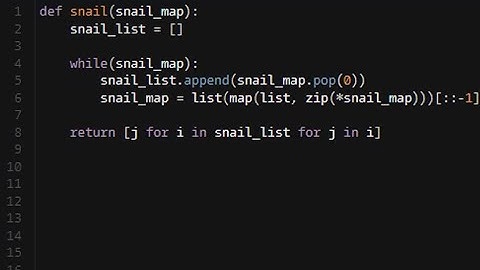 Python - Snail | Codewars 4KYU